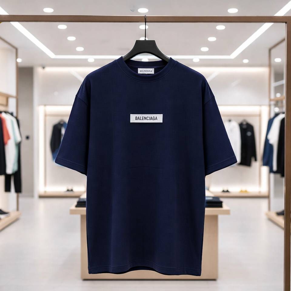 تیشرت مراکشی کبریتی سرمه ای بالنسیاگا