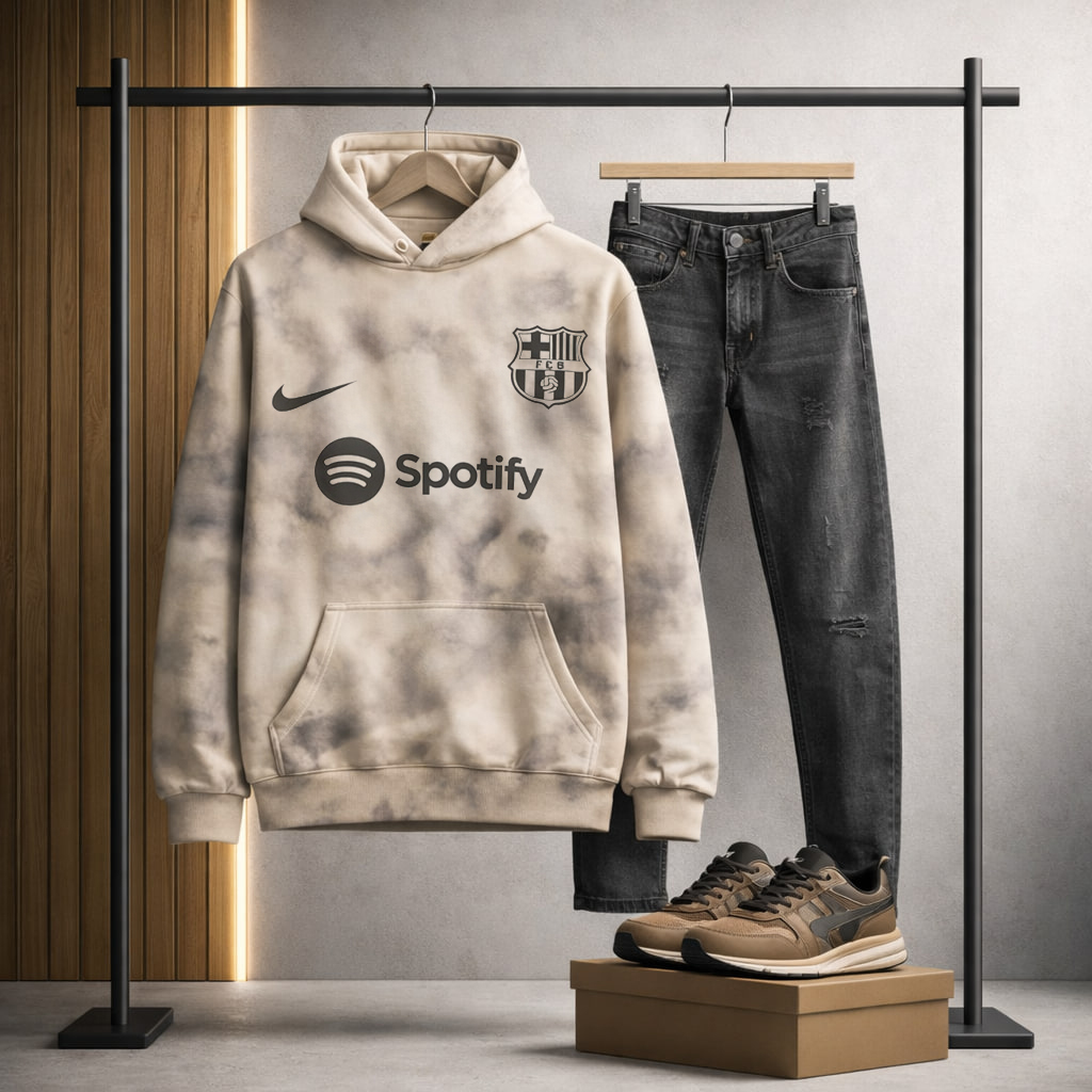 هودی مدل بارسلونا-کرم